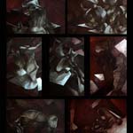 Paola De Rosa -  Polittico - 2018<br>7 tempere viniliche su cartone a tripla onda - 80 x 49 cm ciascuna